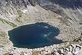 Capie pleso seen from below pass Býstra lávka