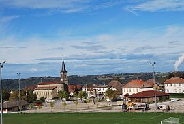 The village centre of Sainte-Blandine