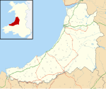 Ceredigion UK location map.svg