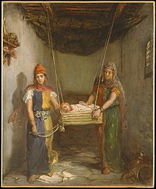 Jewish women in Algeria, 1851 Chasseriau, Theodore - Scene in the Jewish Quarter of Constantine - 1851.jpg
