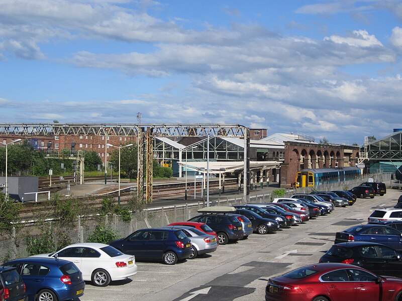 File:Chester railway station and car park.JPG