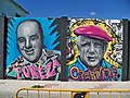 Chiquito de la Calzada and Pablo Picasso graffiti