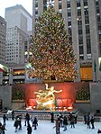 Rockefeller Center Christmas Tree, New York City, New York, USA