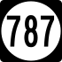 State Route 787 işaretçisi