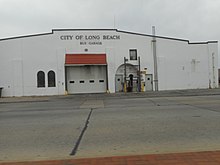 The bus garage on Long Beach Boulevard and East Pine Street. City of Long Beach Bus Garage.jpg