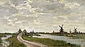 Moulins près de Zaandam, Claude Monet, 1871, Walters Art Museum[3].