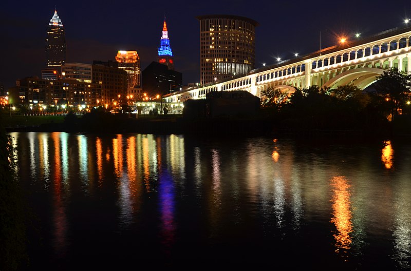 File:Cleveland Skyline from the Flats (9666994093).jpg