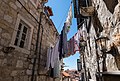 Image 650Clothes line on Old Town street, Dubrovnik, Croatia (approximate GPS location)