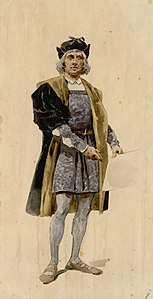 Colombo (baryton), szkic Adolfa Hohensteina dla Krzysztofa Kolumba (1918) - Archivio Storico Ricordi ICON002357.jpg