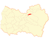 Map o the Olivar commune in O'Higgins Region