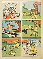 Thumbnail for File:Coo Coo Comics - Issue 3 (February 1943) - Bernie the Fox - Page 4.jpg