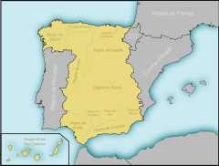 Mapa Królestwa Kastylii-Leónu