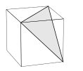 "Whole-edge" vertex figure of the cube