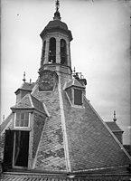 Situatie van de koepel en carillon in 1889