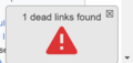 Some links are dead