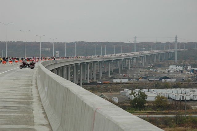 Des Plaines River Valley Bridge during Roll the Tollway opening ceremonies on November 11, 2007