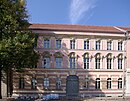 Bourgeois house including the memorial plaque for Max Dortu