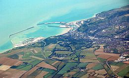 Havadan Dover kenti ve limanı