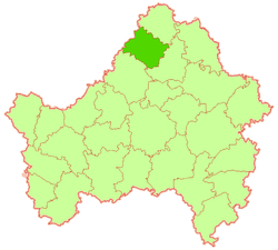 Location of Dubrovsky District in Bryansk Oblast