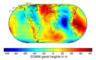 <span class="mw-page-title-main">Earth Gravitational Model</span> Geopotential descriptions used by the US DoD