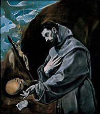 El Greco, Święty Franciszek medytujący, lata 80. XVI wieku