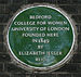 Элизабет Джессер Рид blue plaque.jpg
