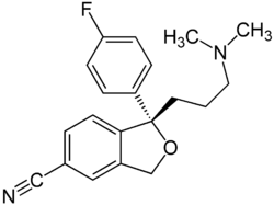 Escitalopram Structural Formulae.png