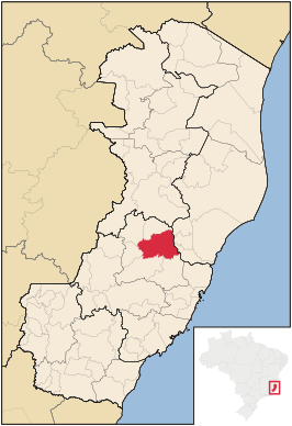 Kaart van Santa Teresa