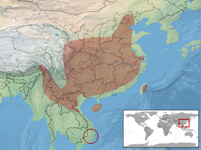 File:Euprepiophis mandarinus distribution.png