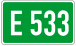 Europese weg 533 nummer DE.svg