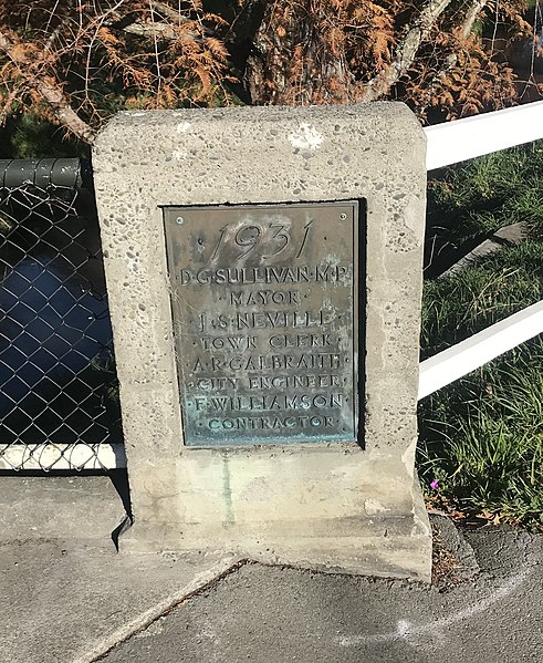 Fairview Street Bridge, built in 1931 during Sullivan's mayoralty