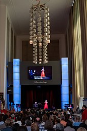 The Millennium Stage in 2019 First Lady Melania Trump at the Kennedy Center (48415137691).jpg
