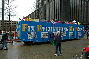 Float satirizing FEMA after the Hurricane Katr...