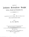 Thumbnail for Johann Sebastian Bach: His Life, Art, and Work
