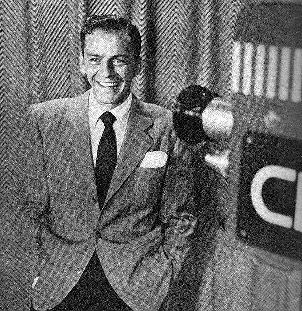 Sinatra on the set in 1950.