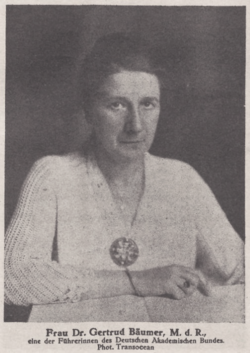 Gertrud Bäumer: Biografi, Ettermæle, Se også