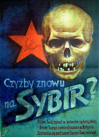 Niemiecki plakat antysowiecki 1943 – Katyń