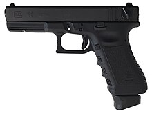 Glock 18, a fully-automatic machine pistol from the mid-1980s (The picture shown is the Glock 18C) Glock 18C.jpg