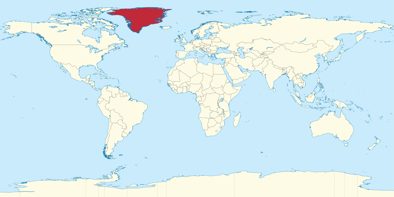 Map Of The World Greenland File:Greenland in the World (+EU).svg