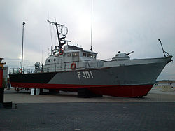 The laid-up boat in the Tallinn seaplane airport