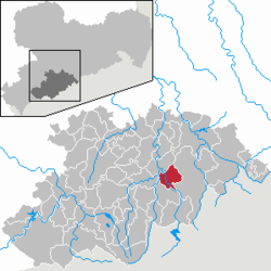 Kart over Großrückerswalde