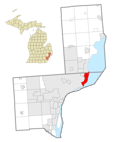 File:Grosse Pointe (area), MI location.png