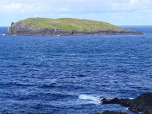 View from the Point of Fethaland to Gruney