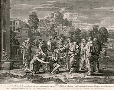 Les Aveugles de Jéricho d'après Nicolas Poussin