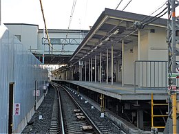 Hagoromo station n ° 2 plate-forme 20161231.jpg