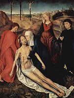 Hans Memling Lamentation. 68 x 53 cm.