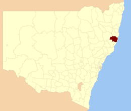 Municipalité de Port Macquarie - Hastings - Carte