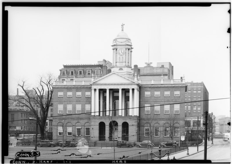 File:Historic American Buildings Survey Everett H. Keeler, Photographer March 1, 1937 EAST ELEVATION - Old State House, Main Street and Central Row, Hartford, Hartford County, CT HABS CONN,2-HARF,1-1.tif