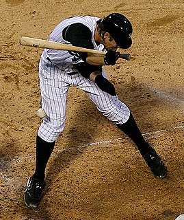 <span class="mw-page-title-main">Hit by pitch</span> Baseball event in which the batter is hit by the pitched ball