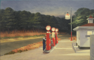 <i>Gas</i> (Hopper) Painting by Edward Hopper